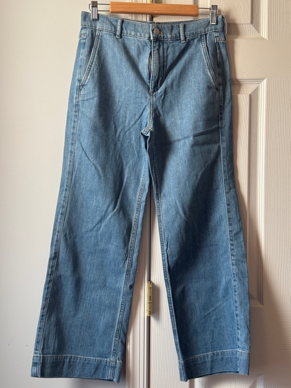 J. Crew Light Blue High-Rise Wide Leg Jeans